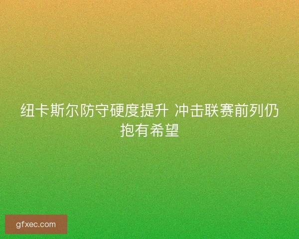 纽卡斯尔防守硬度提升 冲击联赛前列仍抱有希望